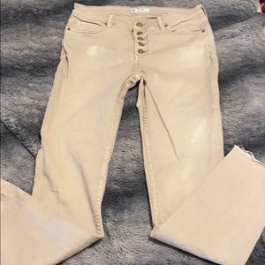 Free people distressed jeans 28